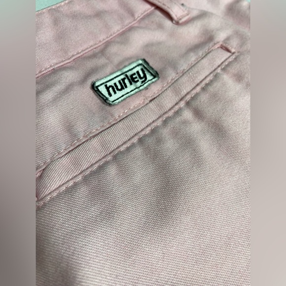 Size 7 Hurley Pink Short Pockets Clasp Shorts - Picture 5 of 6